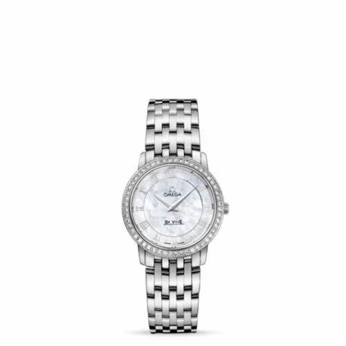 Omega De Ville Prestige Quartz 27 Stainless Steel / Diamond / MOP / Bracelet 413.15.27.60.05.001 (41315276005001)